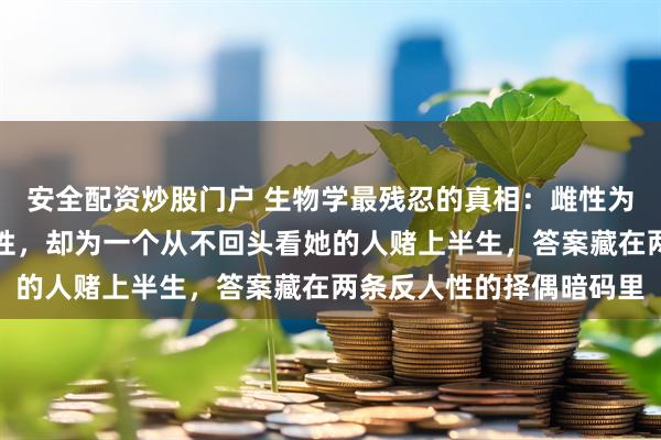 安全配资炒股门户 生物学最残忍的真相：雌性为什么逃离对她最好的雄性，却为一个从不回头看她的人赌上半生，答案藏在两条反人性的择偶暗码里
